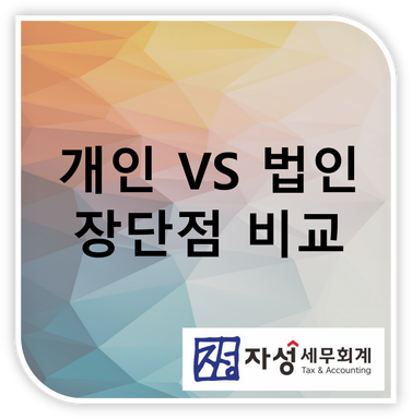 개인으로 할까, 법인을 설립할까?