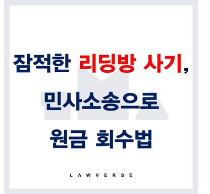 잠적한 리딩방 사기, 민사소송으로 원금 회수법