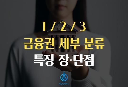 세움인베스트 [대출 시리즈] 1금융권 2금융권 3금융권 세부 분류 완벽 가이드 : 포용적 금융의 핵심, 특징·장단점 심층 분석