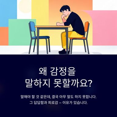할 말이 많을수록 더 말하지 못하게 됩니다