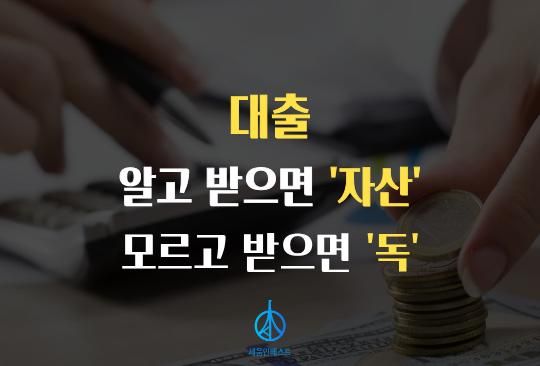 세움인베스트 [대출 시리즈] 대출, 알고 받으면 '자산' 모르고 받으면 '독'입니다