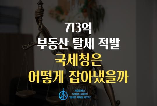 세움인베스트 [부동산 시리즈] 731억 부동산 탈세 적발, 국세청은 어떻게 잡아냈을까