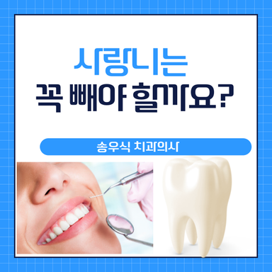 사랑니는 꼭 빼야 하는 걸까요?