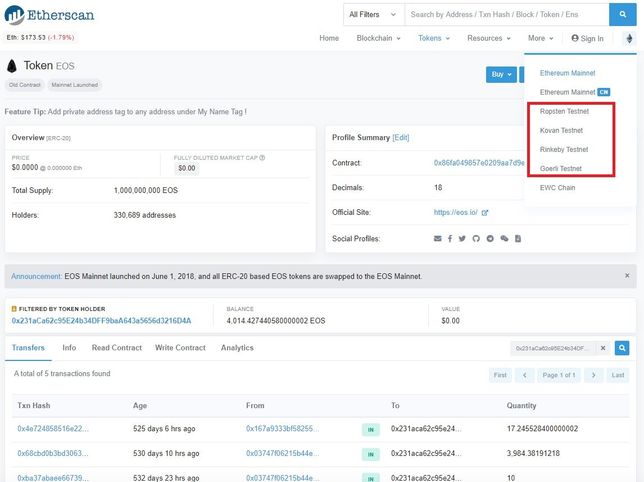이더리움 테스트넷을 확인할 수 있는 주소가 있나요?의 0번 째 이미지