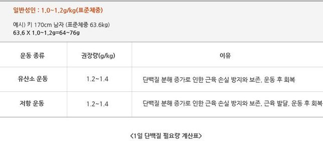 하루 단백질 보충은 어느정도 해야하나요?의 0번 째 이미지