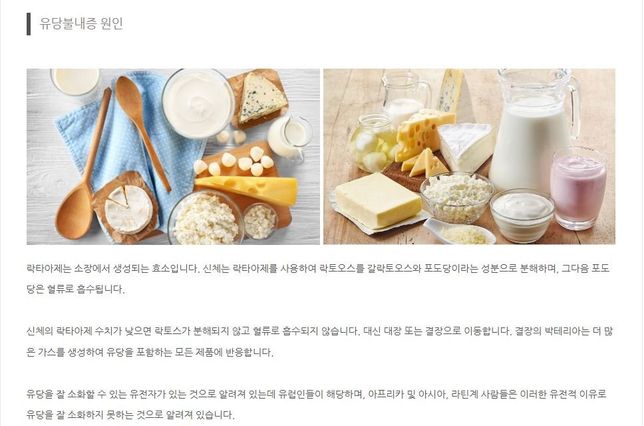 유당불내증이란 어떤 증상인지 알려주세요의 2번 째 이미지