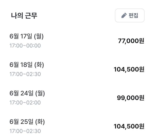 알바 근로계약서x, 보건증x, 주휴수당 야간수당x, 7월 알바비 미지급(보내 달라고 한 결과 연락 씹음)의 0번 째 이미지