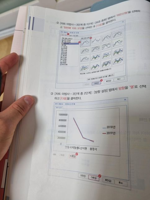 한글 2020 을 사용하는데 교제사용된 차트마법사 사용이 안되요.의 1번 째 이미지