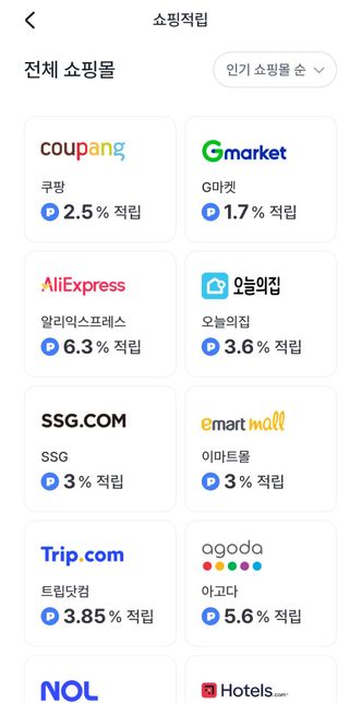 요즘 앱을 통해서 온라인상품 구입시 적립해주는 곳이 늘던데요의 0번 째 이미지
