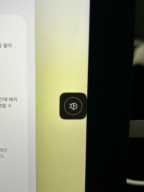 아이패드 ios 26.2 자동 업데이트 후 이상한 버튼이 생겼어요의 0번 째 이미지