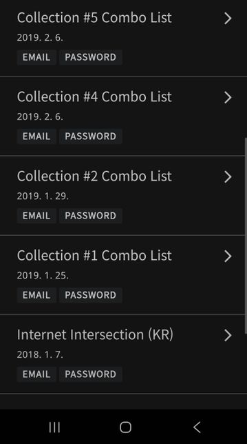 구글 다크웹에 이건 제 정보가털린건가요? 아님 메일주소와 비번이털린건가요?의 0번 째 이미지