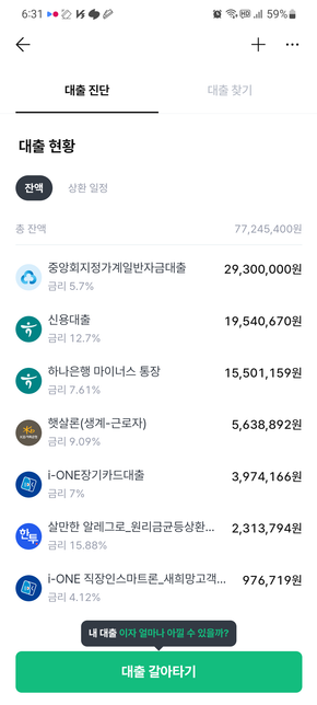 대출관련 질문입니다 대출수를 줄일지 그대로둘지의 0번 째 이미지