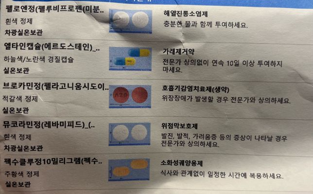 이 약들이랑 모가프텐 같이 먹어도 되나요?의 0번 째 이미지