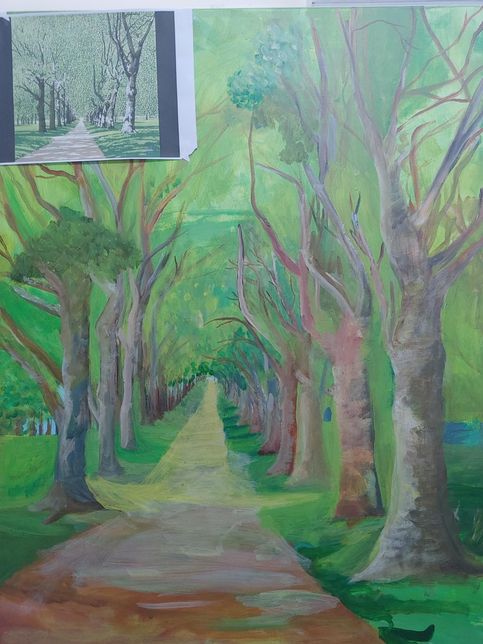 어디 지점의 나무를 원근감 있고 나이테가 선명하게 찰해야 되나요?의 0번 째 이미지