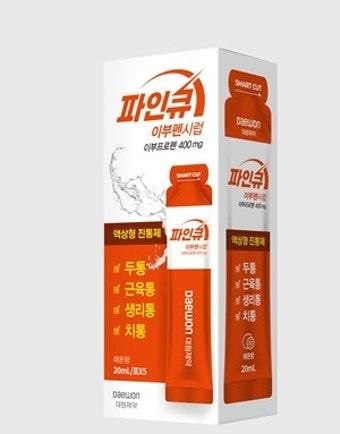 탁센 레이디,파인큐 이부펜시럽 동시복용의 1번 째 이미지