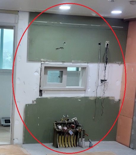 씽크대 벽면의 스티로폼 교체가 가능한가요?의 0번 째 이미지