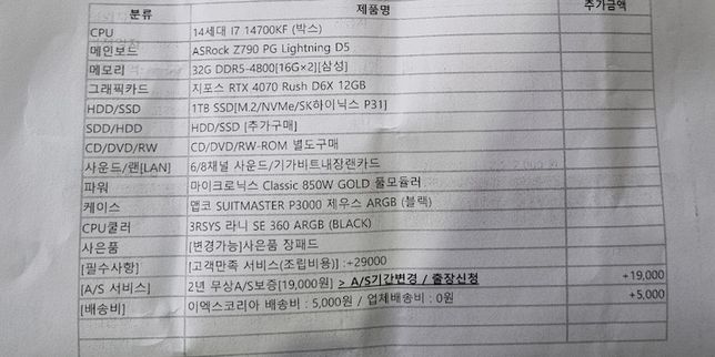 건축학과 학생인데 컴퓨터 맞추려고 합니다 150만원 안으로 하고싶은데 견적 맞추는데 어려움이 있어 올려봅니다의 0번 째 이미지