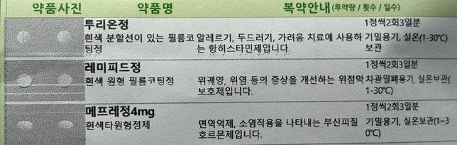 처방받은 약, 연고 같이 복용 및 사용해도 되나요?의 1번 째 이미지