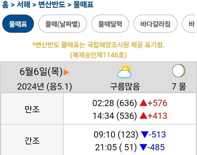 6월 초 서해 맛조개 캐기 좋은 시간대 좀 알려주세요의 0번 째 이미지