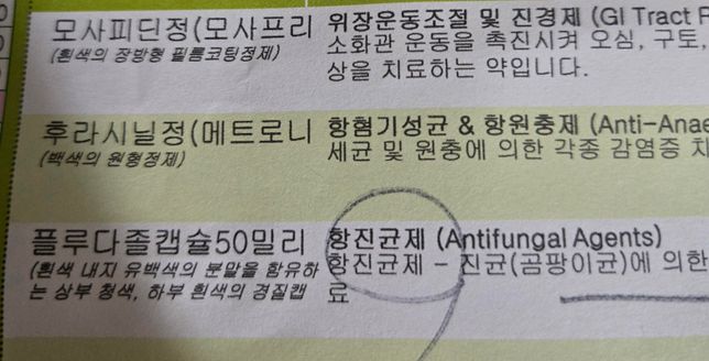이런저런 증상들 때문에 약을좀 많이 처방받아 먹는데 다 같이 먹어도되나요 ?의 1번 째 이미지