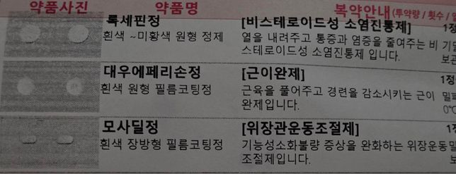 감기약과 근이완제 같이 복용해도 될까요?의 1번 째 이미지