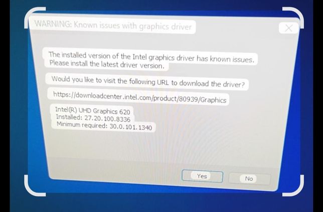 인텔 그래픽 드라이버 업데이트 했는데 최신이 아닌거 같아요의 1번 째 이미지