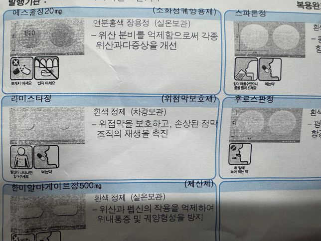 사랑니약과 소화기내과 약 질문 드려요의 0번 째 이미지