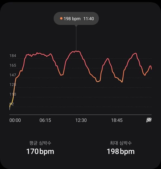 런닝시 최대 심박수 198 지속적으로 하면 낮아질까요?의 0번 째 이미지