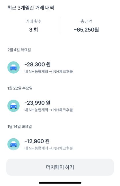 케이패스 농협 카드 출금일, 금액 다른 이유의 0번 째 이미지