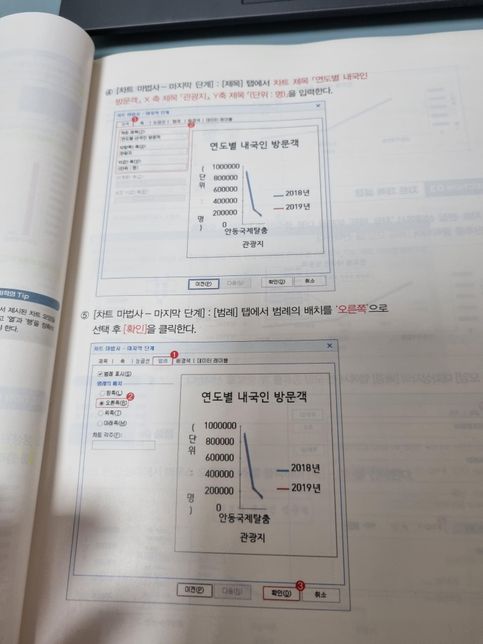 한글 2020 을 사용하는데 교제사용된 차트마법사 사용이 안되요.의 2번 째 이미지