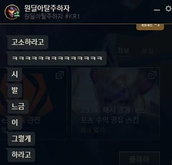 롤 채팅 욕설 고소가능여부 궁금합니다의 3번 째 이미지