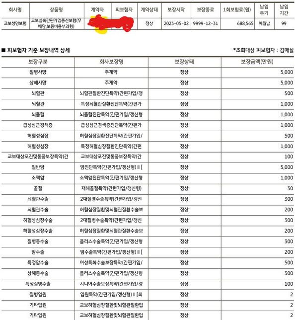 교보생명 설계사 계신가요? 보험좀 봐주세요의 0번 째 이미지