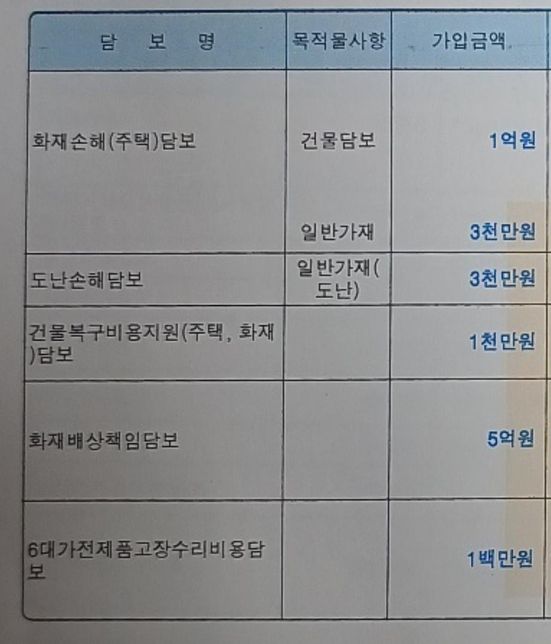 임시거주비문의_화재보험 보상문의(담보캡처후 재문의)의 0번 째 이미지