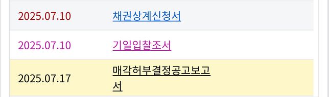 경매 매각허부결정공고보고서 조회방법의 0번 째 이미지