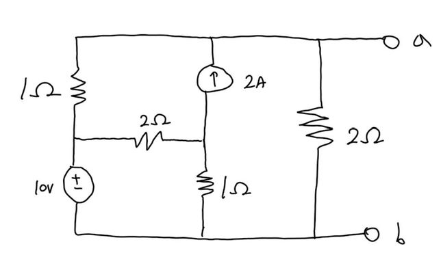 테브난 등가회로 합성저항 구하는 방법의 1번 째 이미지