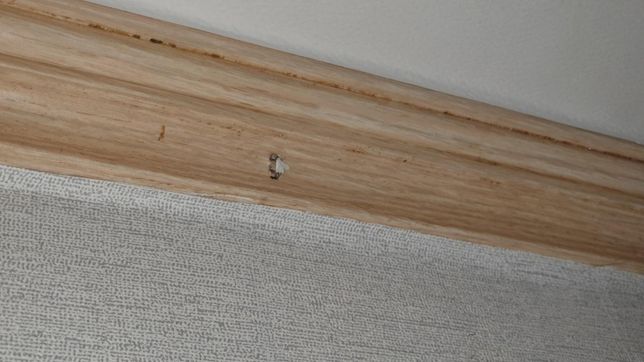 천정 몰딩의 누런 얼룩, 담뱃진일까요? 도배풀일까요?의 1번 째 이미지