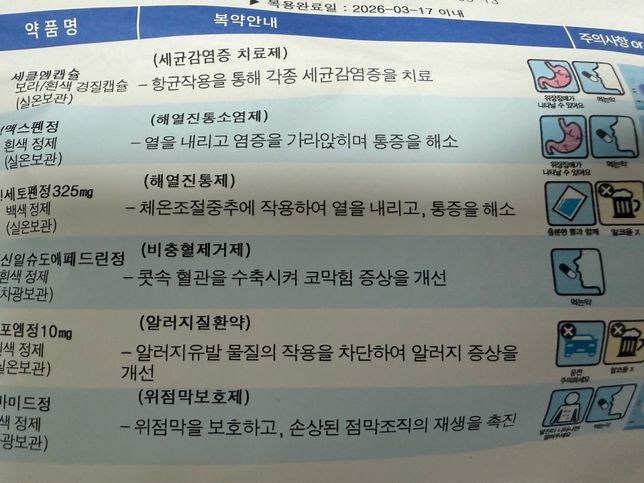 처방받은 약 두종류 같이 먹어도 될까요??의 0번 째 이미지