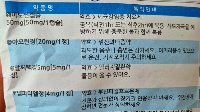 이 약들 같이 복용해도 괜찮을까요??의 0번 째 이미지