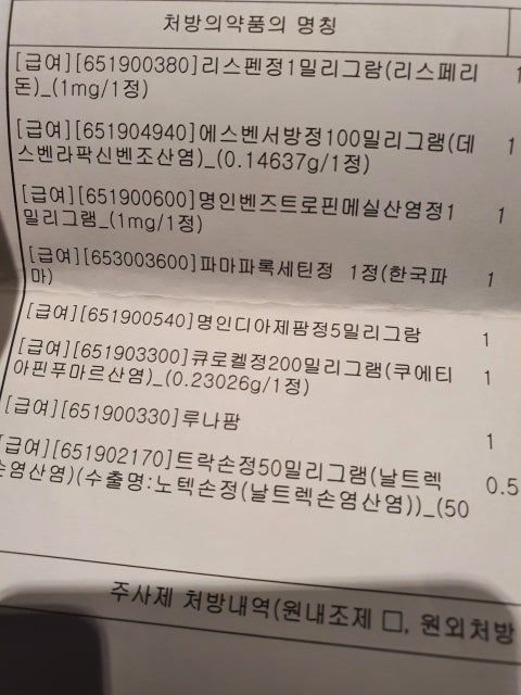 정신과 단약후 다시 복용해야될까요?의 0번 째 이미지