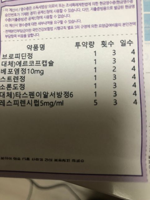 타스페인이랑 소론도정 빼고 먹어도 될까요? 크게 기침이 있는건 아니라서요의 0번 째 이미지