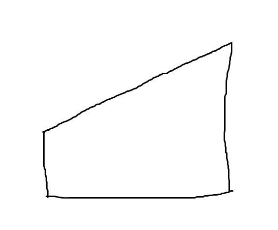 사다리꼴이라고 해야 하나요? 이런 형태의 그림 부피를 구할 수 있나요?의 0번 째 이미지