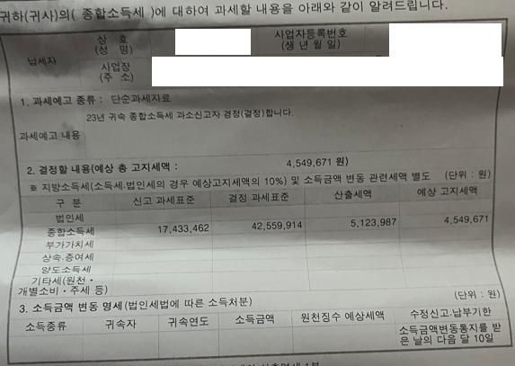 과세예고 통지서에 관한 질문이 있습니다.의 0번 째 이미지