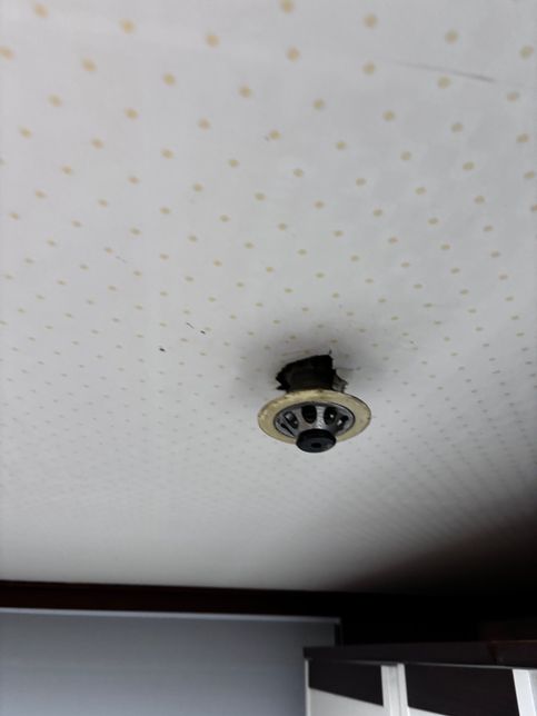 스프링클러 물은 안세는데 천장에서 떨어졌습니다의 0번 째 이미지