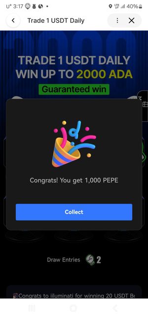 빙엑스 1USDT 이벤트로 받은 페페코인 문의의 0번 째 이미지