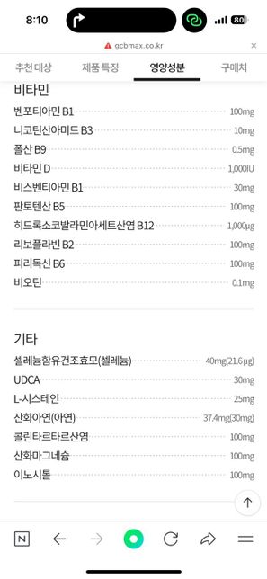 영양제 권장량때문에 질문있습니다.의 0번 째 이미지