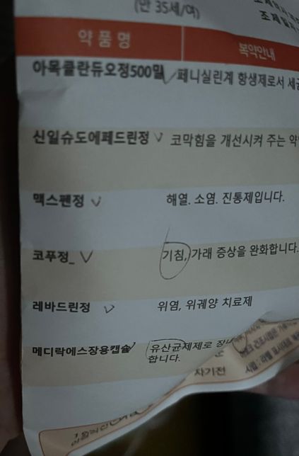 항생제가 들어있어 같이 복용해도 될까요?의 0번 째 이미지