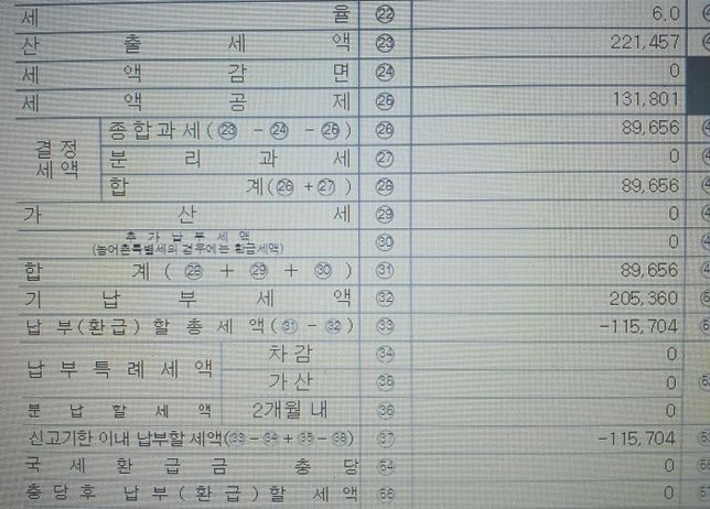 종소세 신고 내역인데 잘못 입력된건지 봐주세요의 0번 째 이미지