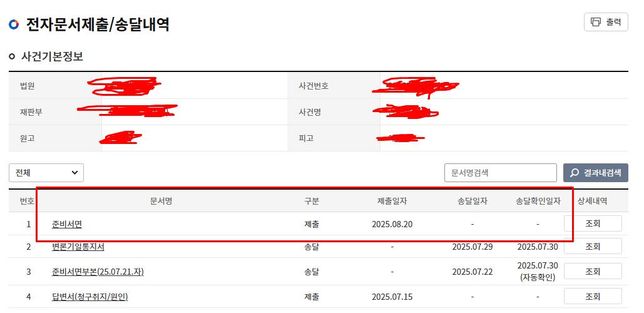 전자소송시 준비서면 이거 상대방이 읽은건가요 안읽은건가요?의 0번 째 이미지