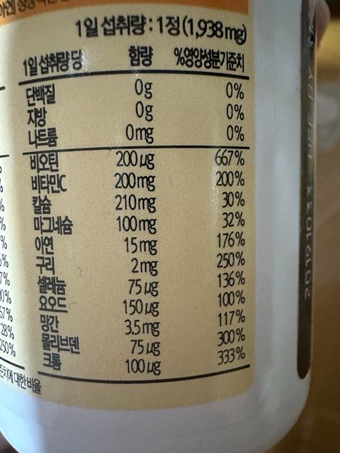 유산균,비오틴,멀티비타민 먹고있는데 칼마디도 함께 복용해도 될까요?의 2번 째 이미지