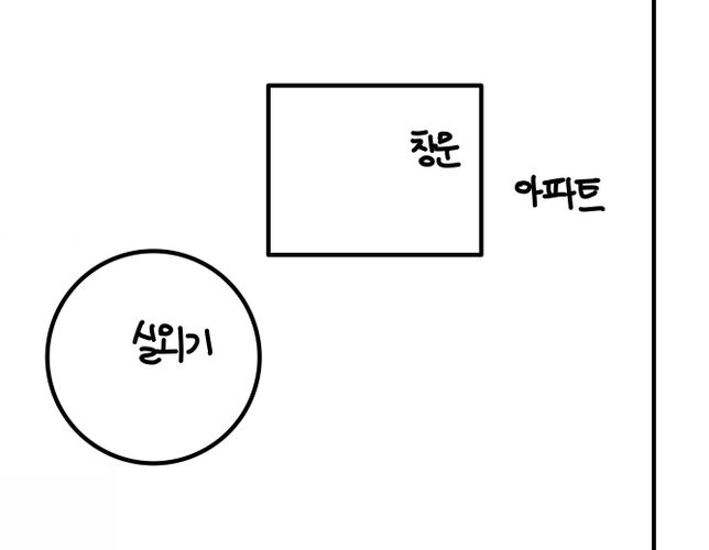 아파트 외부 에어컨 실외기 돌아갈 때 창문의 0번 째 이미지